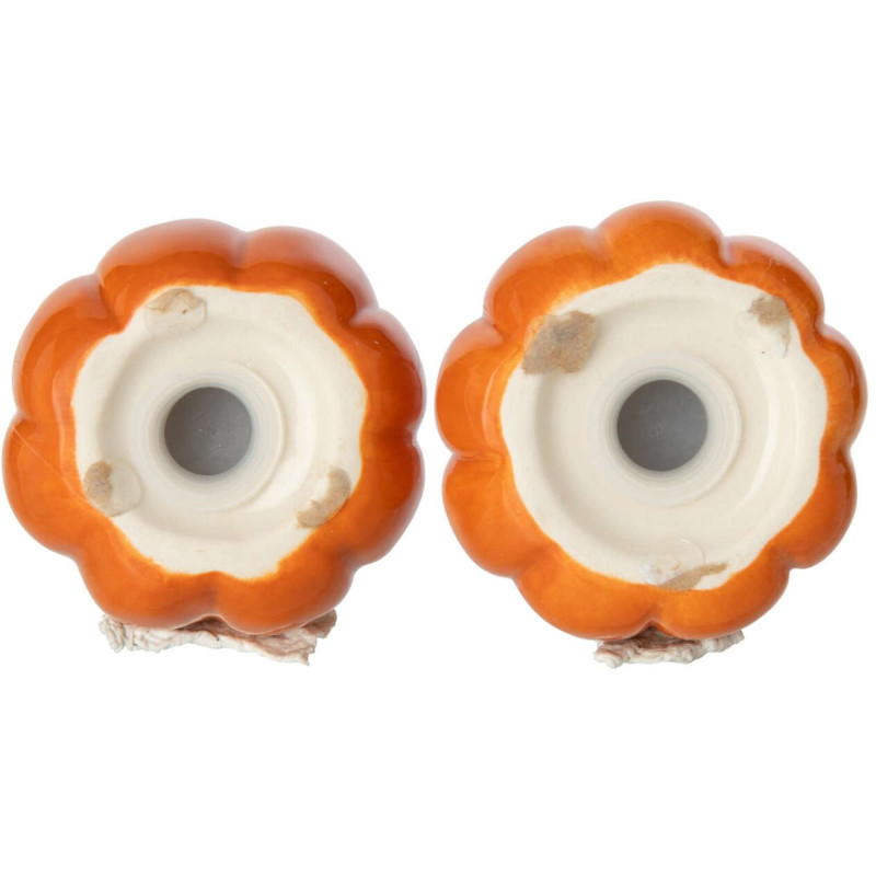 Salière et poivrière citrouille en céramique Pomponelle J-Line - 5