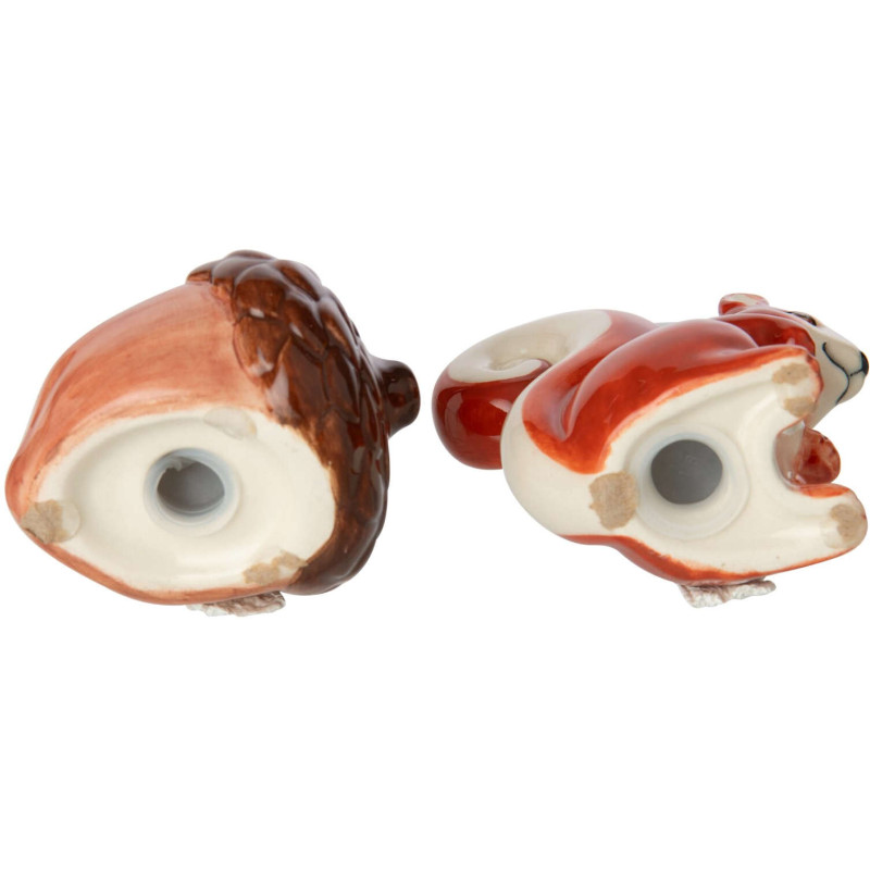 Salière poivrière écureuil et gland céramique Sylvagnie J-Line - 4