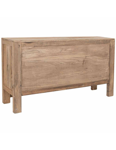 Buffet bas bois d’orme 2 portes 3 tiroirs 145 cm Ormavelle  - 12