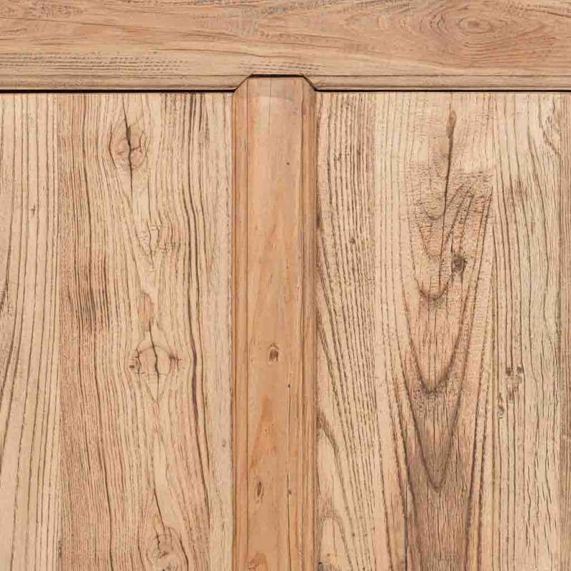 Buffet bas bois d’orme 2 portes 3 tiroirs 145 cm Ormavelle  - 7