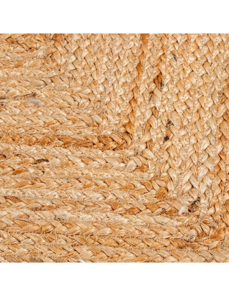 Tapis jute naturel bord festonné 120x170 cm Varellia  - 4