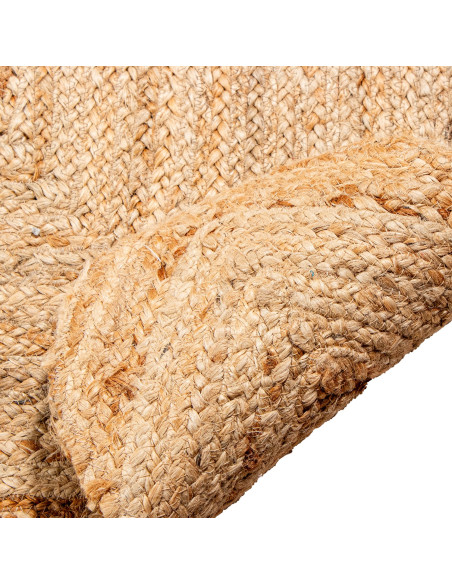 Grand tapis jute naturel bord festonné 160x230 cm Varellia  - 2