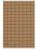 Tapis jute coton naturel quadrillé 160x230 cm Tinghir