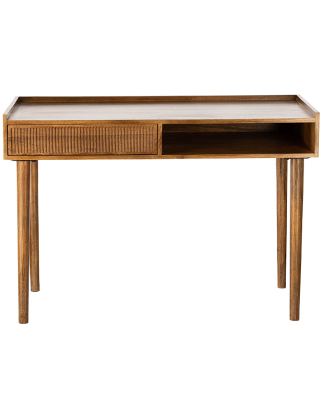 Bureau en bois de manguier avec tiroir 110x50x76 cm Kinara  - 2