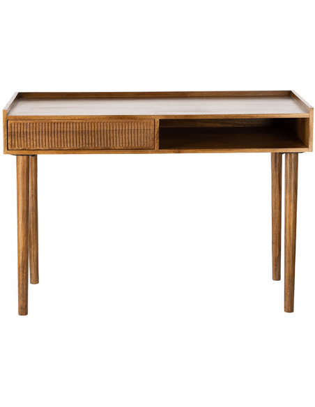 Bureau en bois de manguier avec tiroir 110x50x76 cm Kinara  - 2