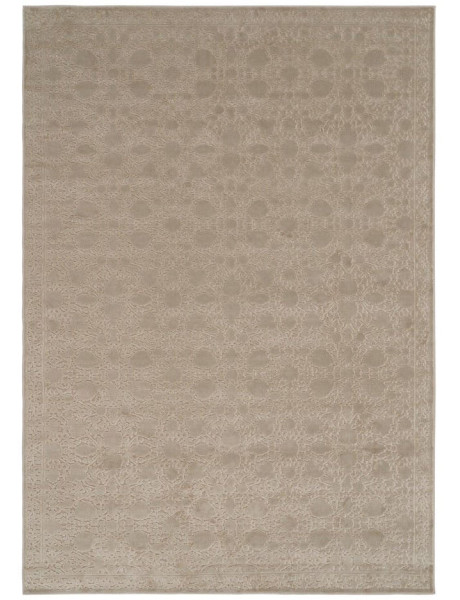 Tapis floral naturel en viscose et polyester 200x300 cm Kardamyli Ixia - 1