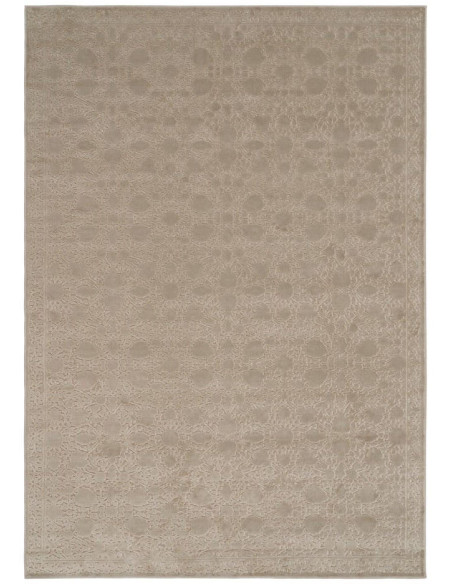 Tapis floral naturel en viscose et polyester 200x300 cm Kardamyli Ixia - 1