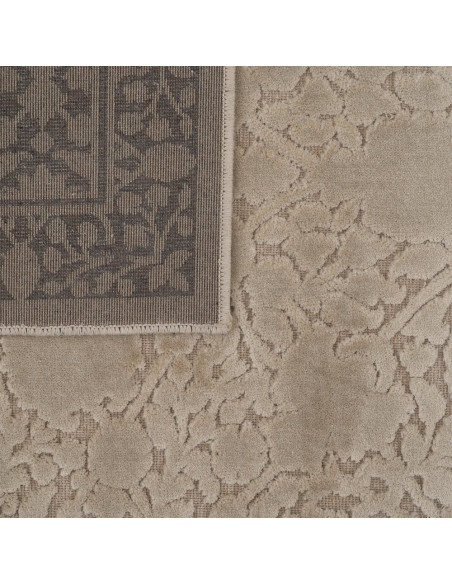 Tapis floral naturel en viscose et polyester 200x300 cm Kardamyli Ixia - 5