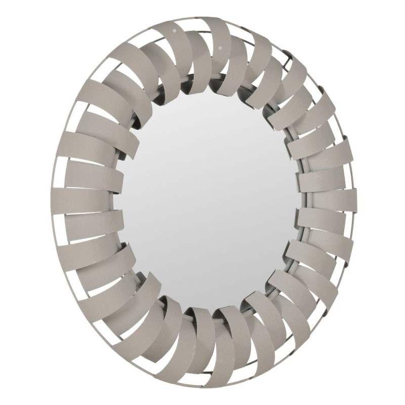 Miroir mural rond métal blanc 66,5 cm Vaeloria Ixia - 2