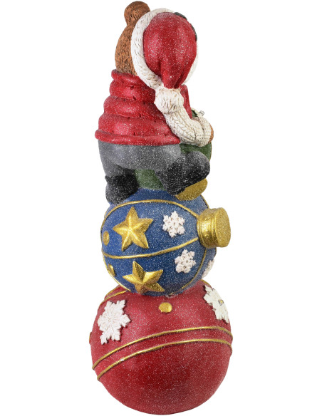 Figurine de Noël LED ours colorée céramique 65 cm Kittila  - 3