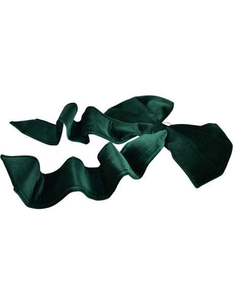 Grand nœud de Noël velours vert 55x115 cm Yulvane  - 2