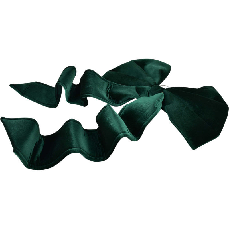 Grand nœud de Noël velours vert 55x115 cm Yulvane  - 2