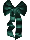 Grand nœud de Noël velours vert 55x115 cm Yulvane