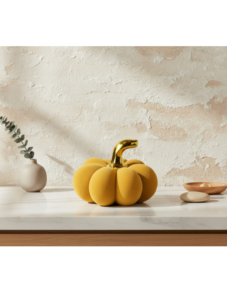 Citrouille décorative d’automne en céramique 19 cm Volkrune  - 2