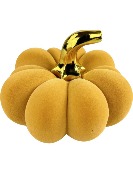 Citrouille décorative d’automne en céramique 19 cm Volkrune  - 1