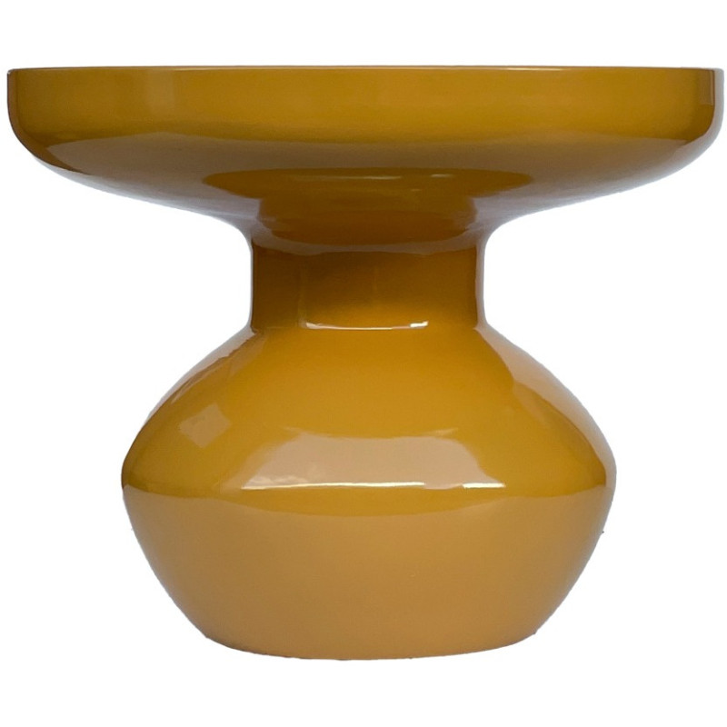 Table d’appoint ronde métal moutarde 34 cm Lou  - 3