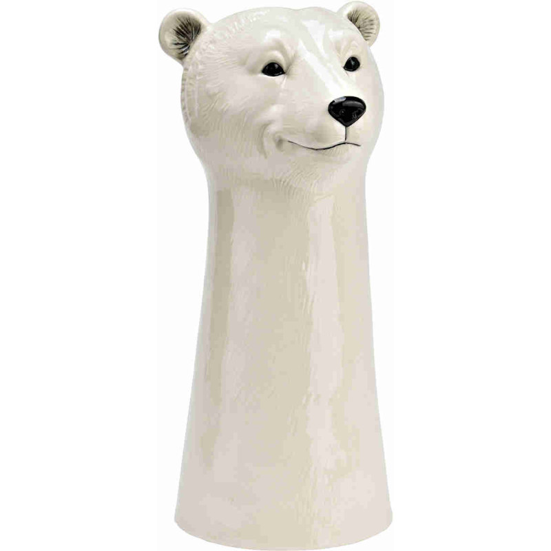 Vase ours polaire céramique blanc 28 cm Beary Wurm - 1