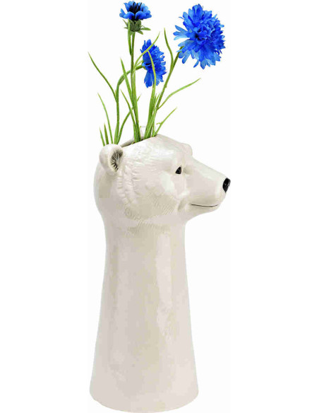 Vase ours polaire céramique blanc 28 cm Beary Wurm - 2