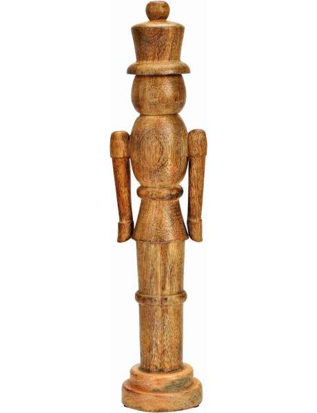 Casse-noisette Noël bois naturel 40 cm Olbernhau Wurm - 1