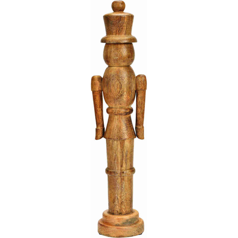 Casse-noisette Noël bois naturel 40 cm Olbernhau Wurm - 1