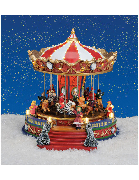 Carrousel de Noël lumineux musical 23 cm Luneburg Wurm - 2