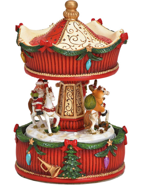 Carrousel de Noël musical 17 cm Torgau Wurm - 1