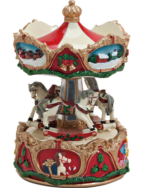 Carrousel de Noël musical 17 cm Wernigerode Wurm - 1