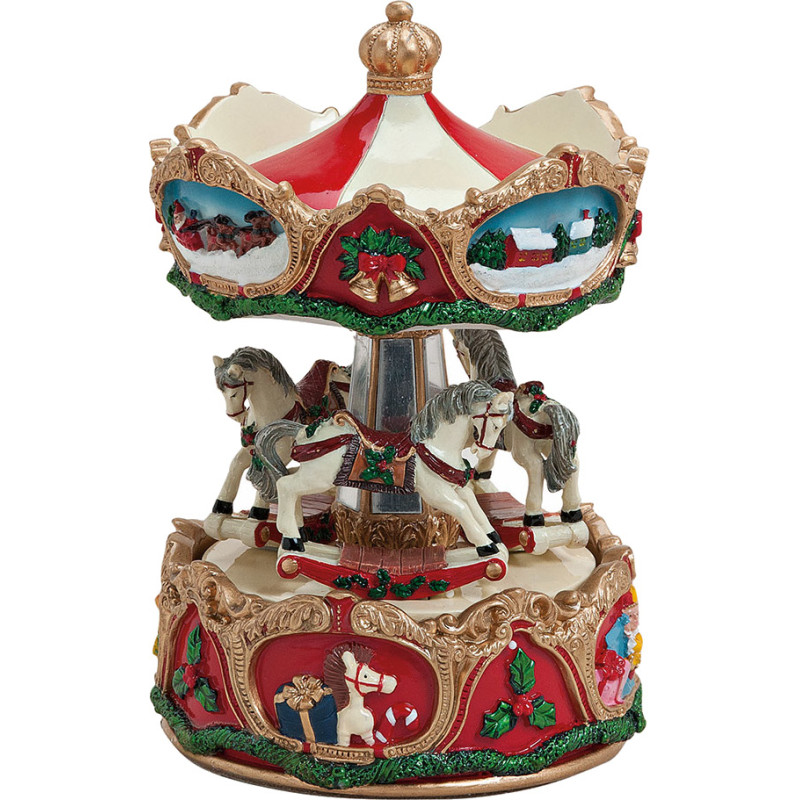 Carrousel de Noël musical 17 cm Wernigerode Wurm - 1