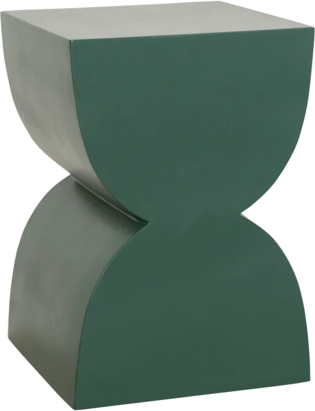 Table d’appoint sablier vert laurier en manguier 40 cm Corvo Urban Nature Culture - 1