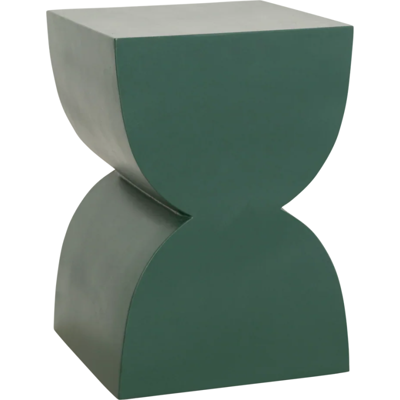 Table d’appoint sablier vert laurier en manguier 40 cm Corvo Urban Nature Culture - 1