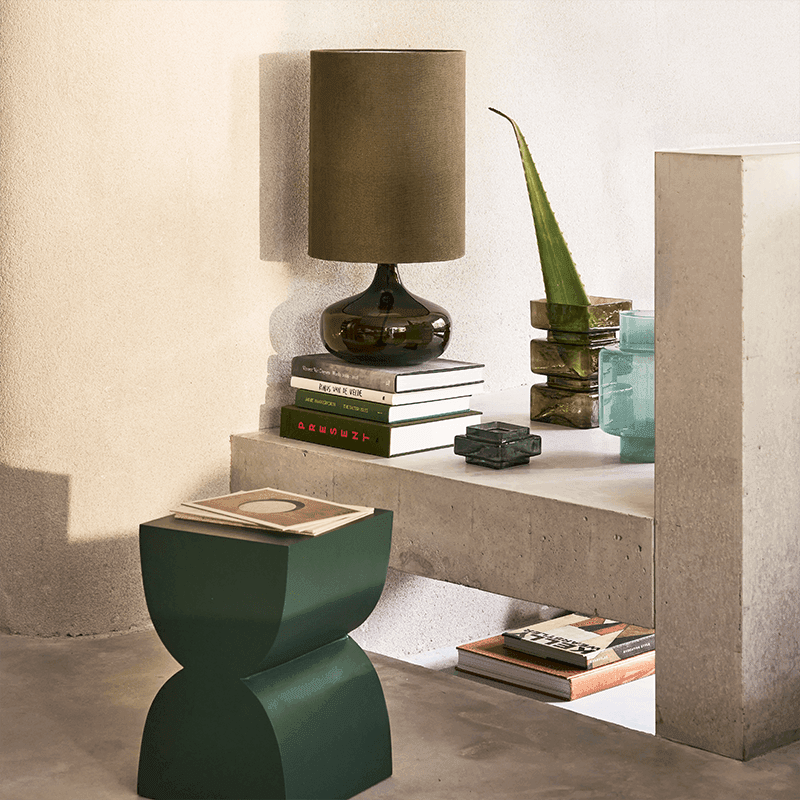 Table d’appoint sablier vert laurier en manguier 40 cm Corvo Urban Nature Culture - 2