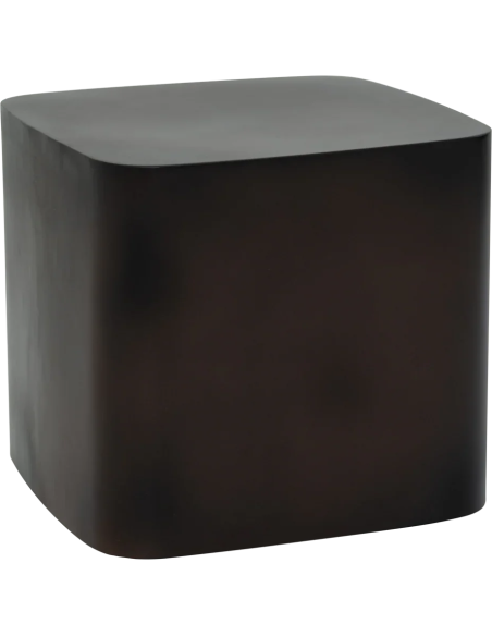 Table d’appoint métal brun foncé 38x38x34 cm Evan Urban Nature Culture - 1
