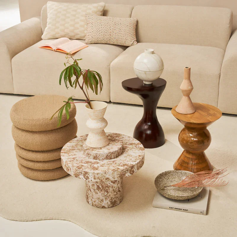 Table d’appoint ronde bois de manguier Ø30x40 cm Lusto Urban Nature Culture - 4