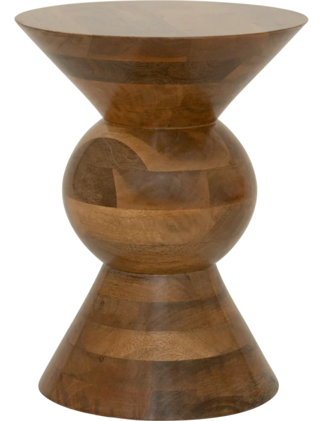 Table d’appoint ronde bois de manguier Ø30x40 cm Lusto Urban Nature Culture - 1