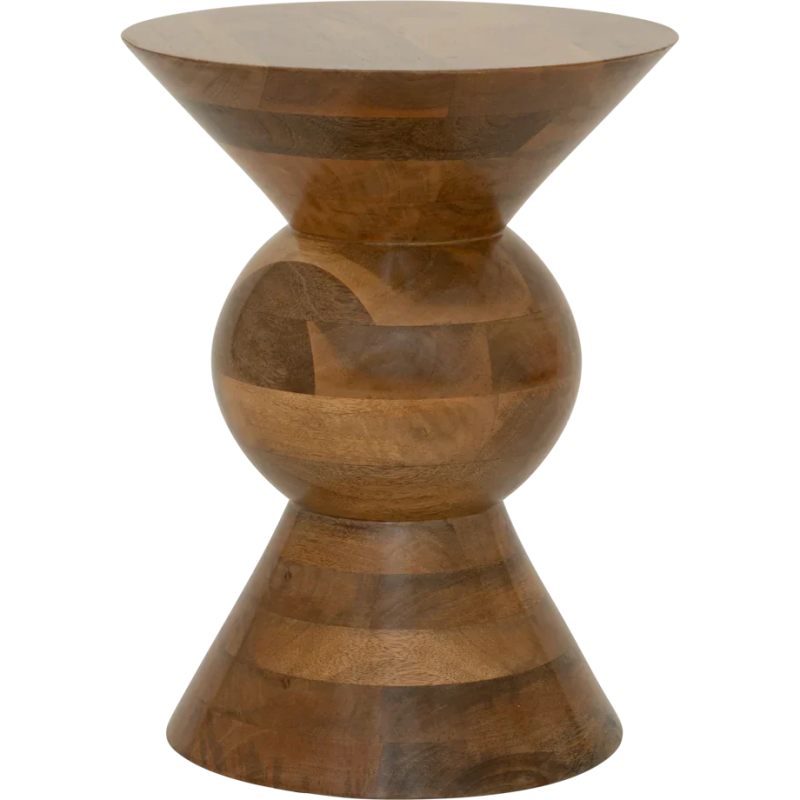 Table d’appoint ronde bois de manguier Ø30x40 cm Lusto Urban Nature Culture - 1