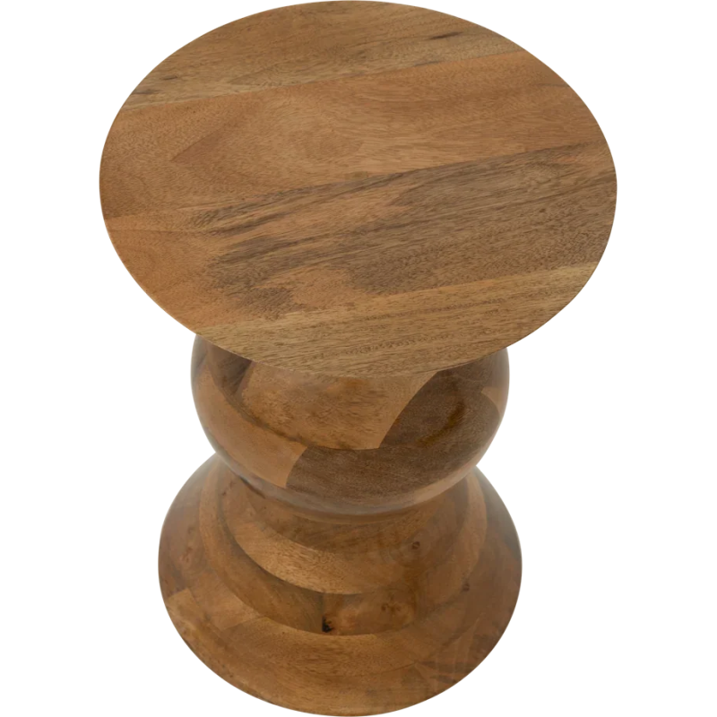 Table d’appoint ronde bois de manguier Ø30x40 cm Lusto Urban Nature Culture - 3