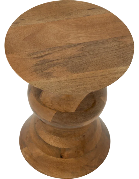 Table d’appoint ronde bois de manguier Ø30x40 cm Lusto Urban Nature Culture - 3