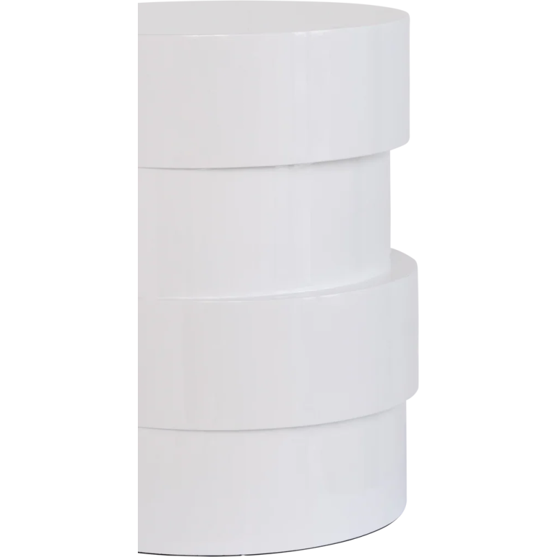 Table d’appoint ronde bois de manguier blanc Ø32x38 cm Pila Urban Nature Culture - 3
