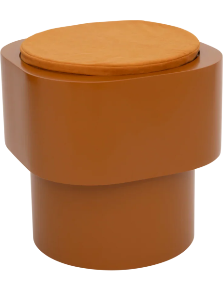 Table d’appoint ronde terracotta Ø45x40 cm Tabouret Urban Nature Culture - 1