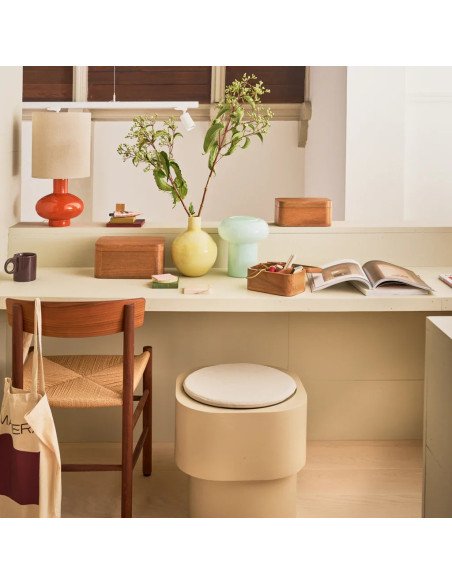 Table d’appoint ronde beige kaki Ø45x40 cm Tabouret Urban Nature Culture - 2