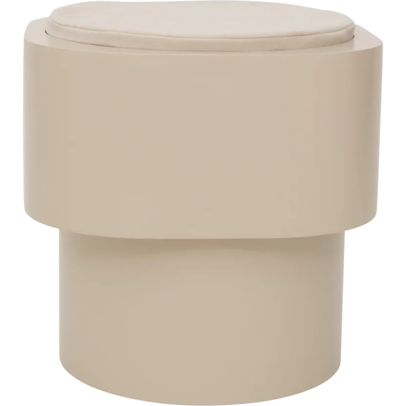 Table d’appoint ronde beige kaki Ø45x40 cm Tabouret Urban Nature Culture - 3