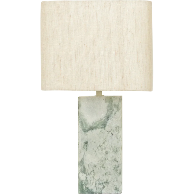 Lampe à poser marbre vert et lin 22x22x39 cm Suvi Urban Nature Culture - 1