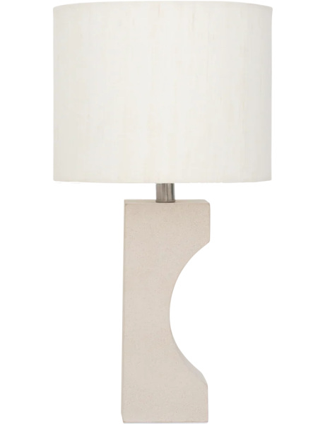 Lampe à poser céramique sable 27x21x50 cm Fiocco Urban Nature Culture - 1