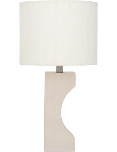 Lampe à poser céramique sable 27x21x50 cm Fiocco Urban Nature Culture - 1
