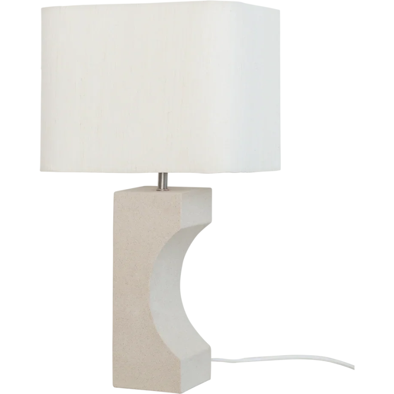Lampe à poser céramique sable 27x21x50 cm Fiocco Urban Nature Culture - 2
