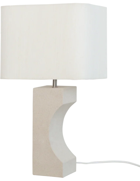 Lampe à poser céramique sable 27x21x50 cm Fiocco Urban Nature Culture - 2