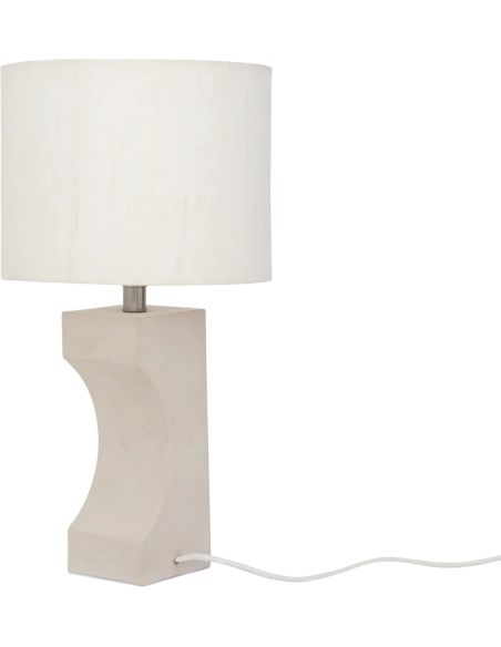 Lampe à poser céramique sable 27x21x50 cm Fiocco Urban Nature Culture - 3