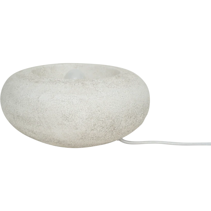 Lampe à poser galet en grès blanc 31,5x31,5x14 cm Izumi Urban Nature Culture - 3