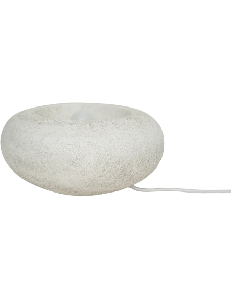 Lampe à poser galet en grès blanc 31,5x31,5x14 cm Izumi Urban Nature Culture - 3