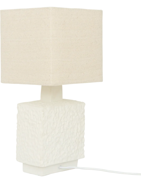 Lampe à poser céramique écrue 22x22x48 cm Meja Urban Nature Culture - 3